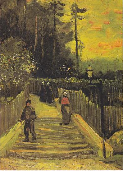 Vincent Van Gogh Small way in Montmartre Spain oil painting art